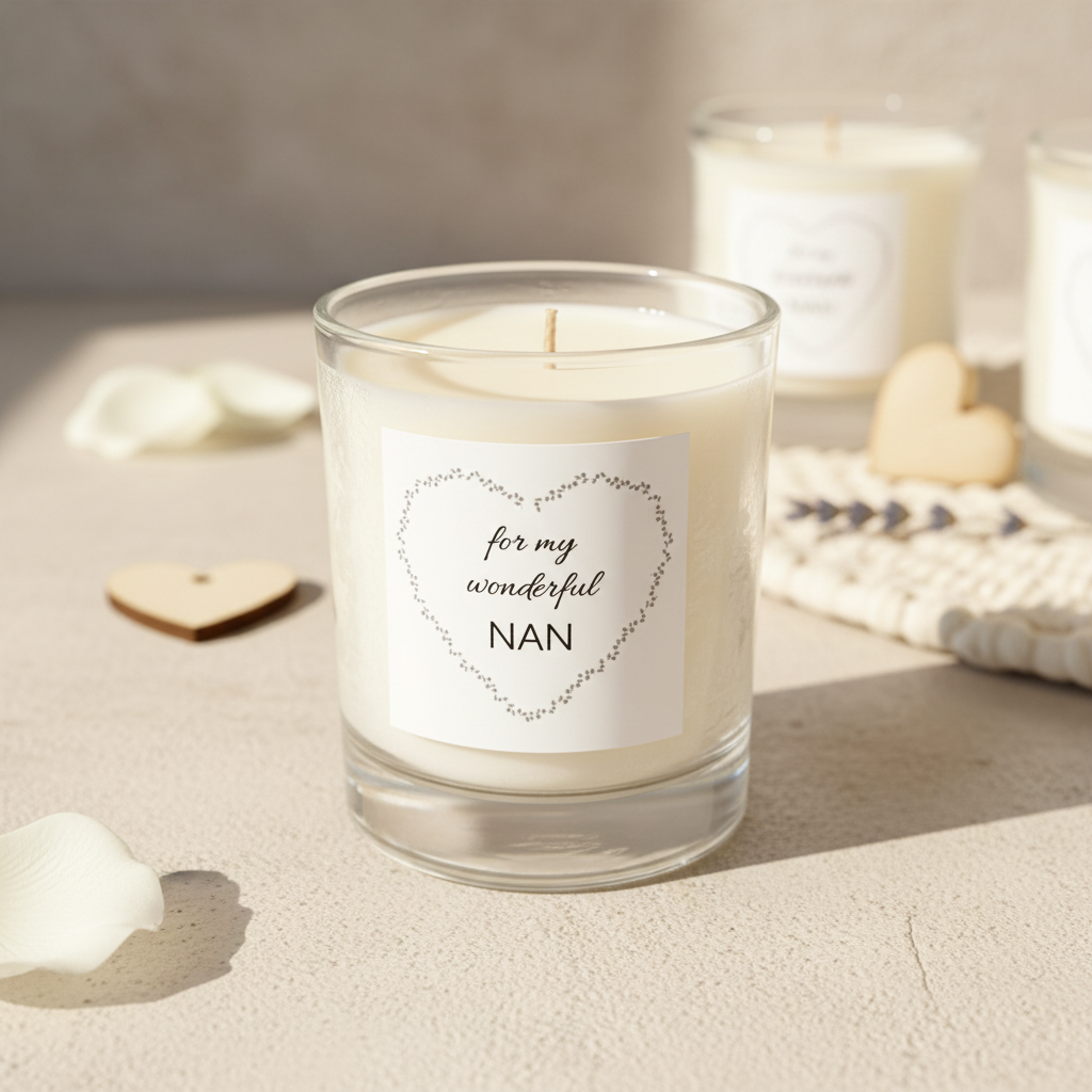 Mother's Day Candle Close-up